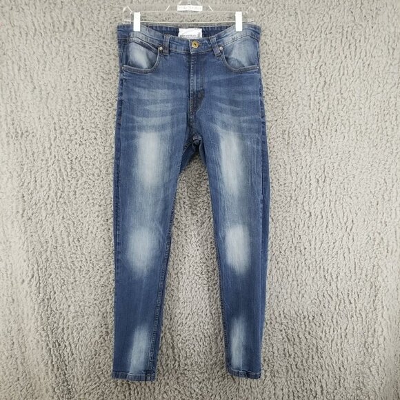 Paper Denim & Cloth Jeans Mens 32x30 Blue Skinny Stretch Denim - Picture 1 of 6